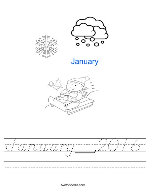 January Worksheet