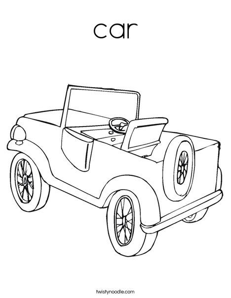 Jeep Coloring Page