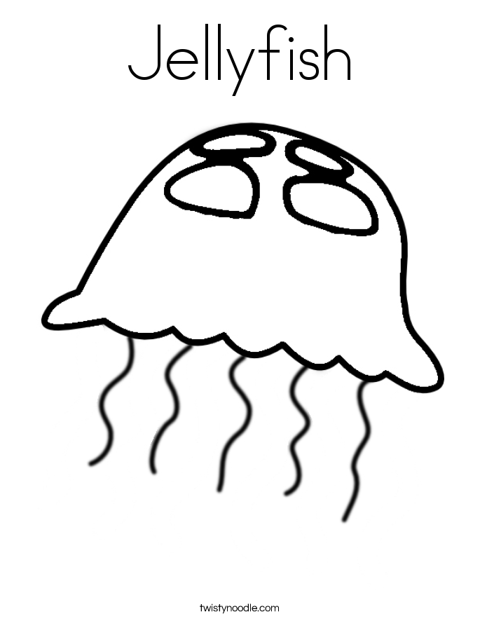 Jellyfish Coloring Page