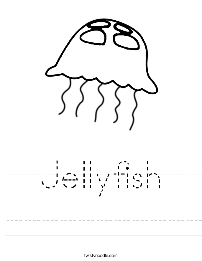 Jellyfish Worksheet