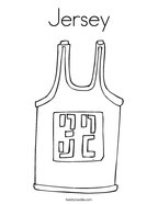 Jersey Coloring Page