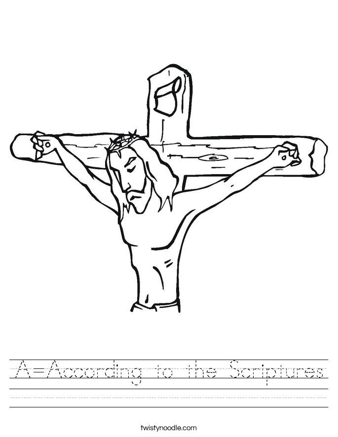A=According to the Scriptures Worksheet