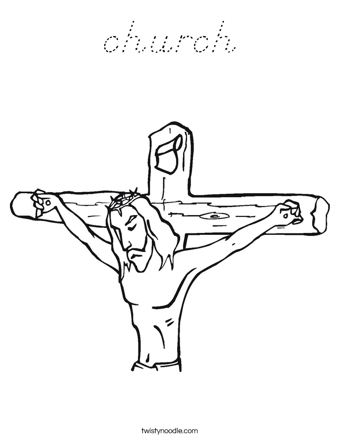 church Coloring Page