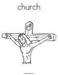 church Coloring Page