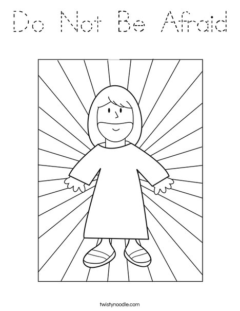 Jesus with Light Coloring Page