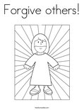 Forgive others! Coloring Page