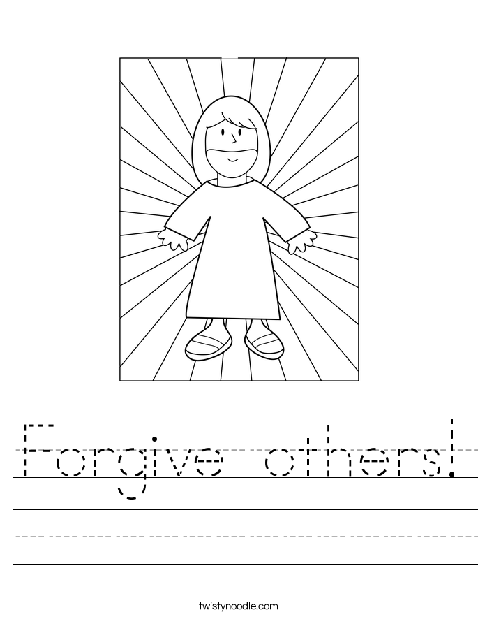 Forgive others! Worksheet