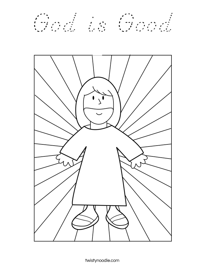 God is Good Coloring Page