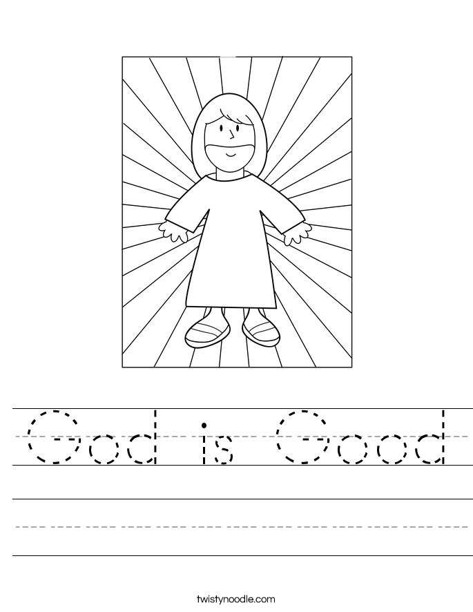God is Good Worksheet