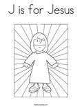 J is for Jesus Coloring Page