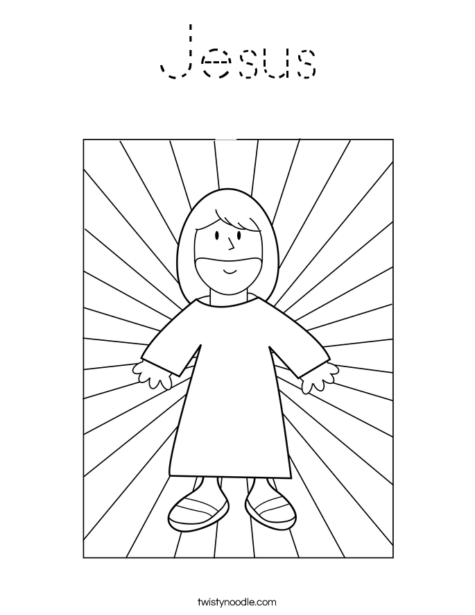 Jesus Coloring Page