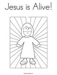 Jesus is Alive! Coloring Page