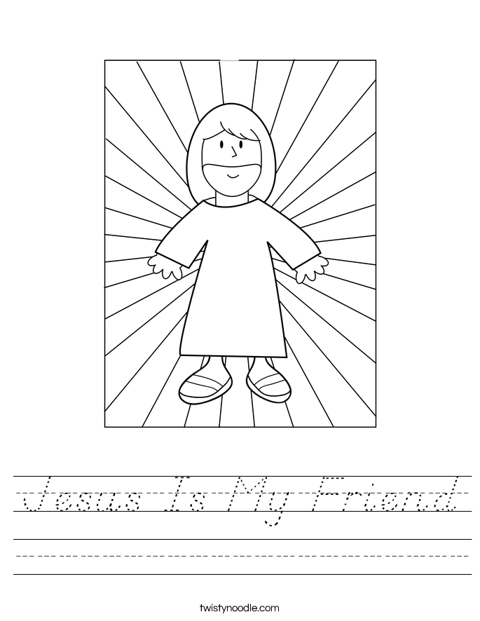 Jesus Is My Friend Worksheet