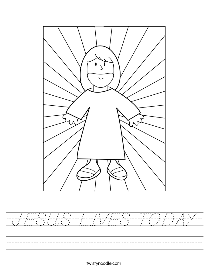 JESUS LIVES TODAY Worksheet