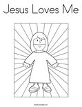 Jesus Loves Me Coloring Page