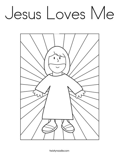 Jesus with Light Coloring Page