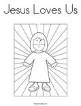 Jesus Loves Us Coloring Page