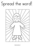 Spread the word! Coloring Page