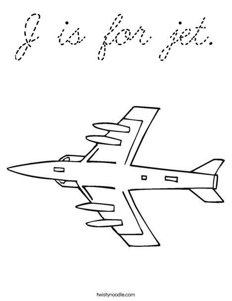 Jet Coloring Page