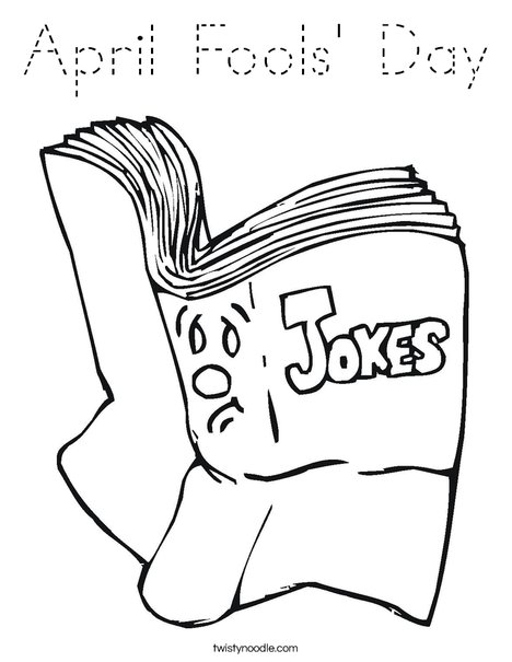 Joke Book Coloring Page