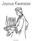 Joyous Kwanzaa Coloring Page