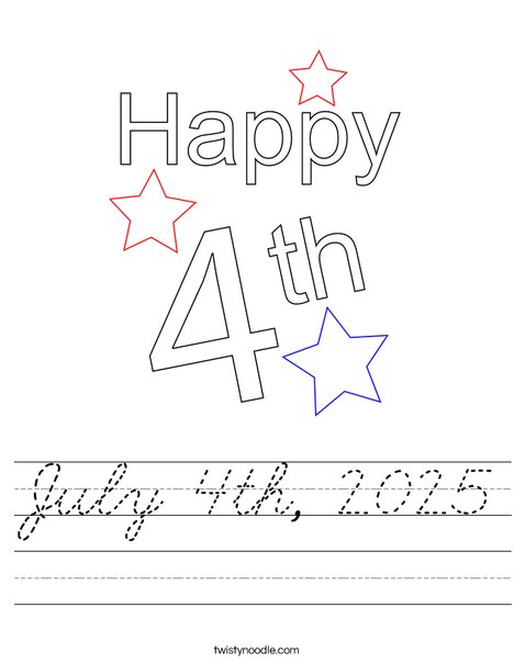 July 4th, 2019 Worksheet