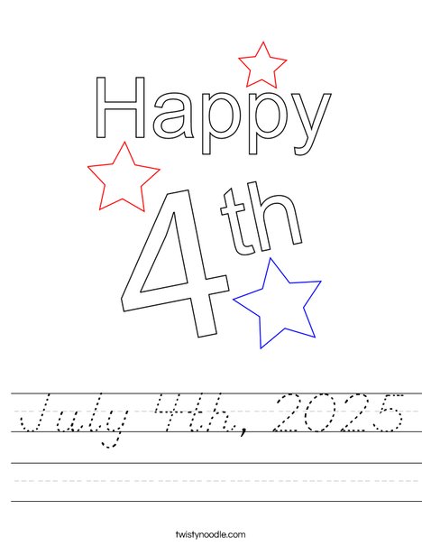 July 4th, 2019 Worksheet
