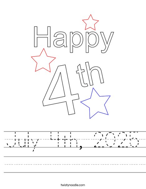 July 4th, 2019 Worksheet