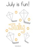 July is fun Coloring Page
