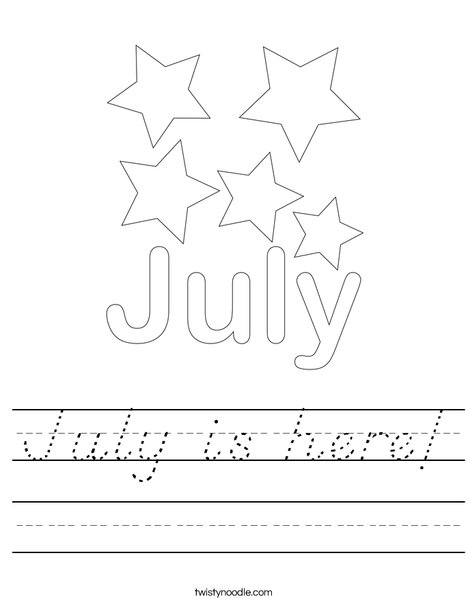 July is here! Worksheet