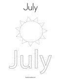 July Coloring Page