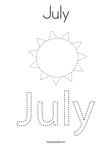 July Coloring Page