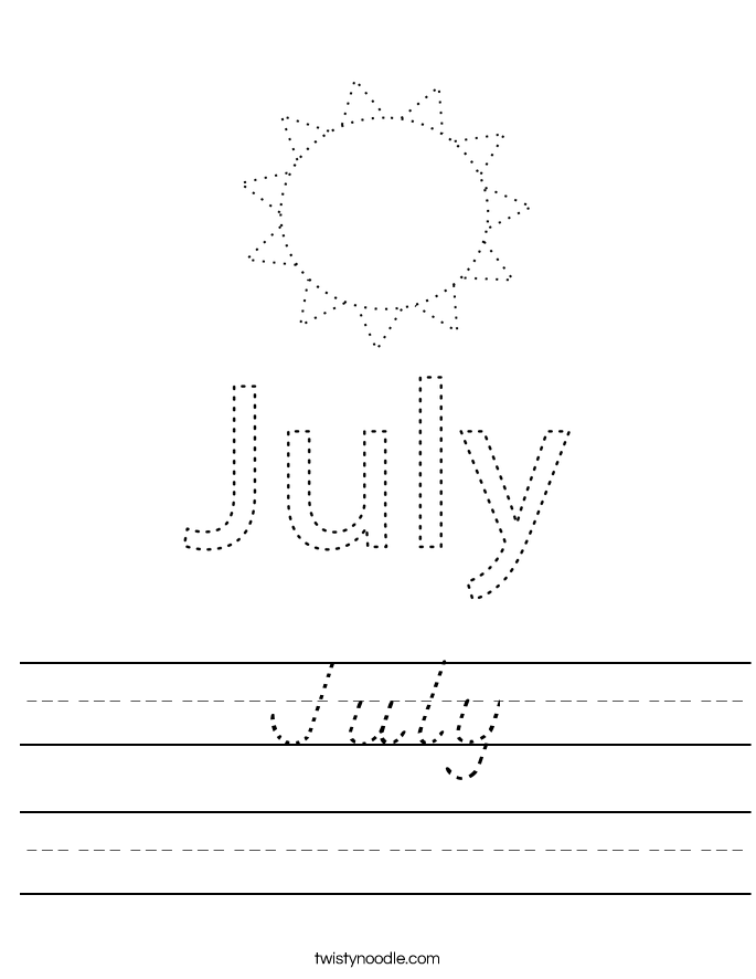 July Worksheet