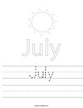 July Worksheet