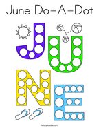 June Do-A-Dot Coloring Page