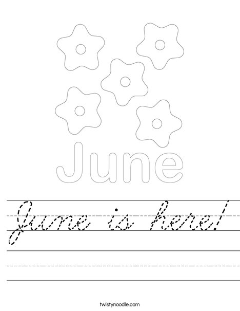 June is here! Worksheet