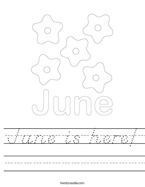 June is here! Worksheet