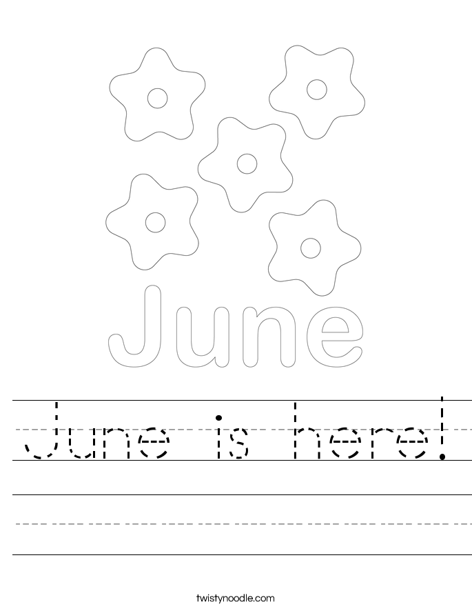 June is here! Worksheet
