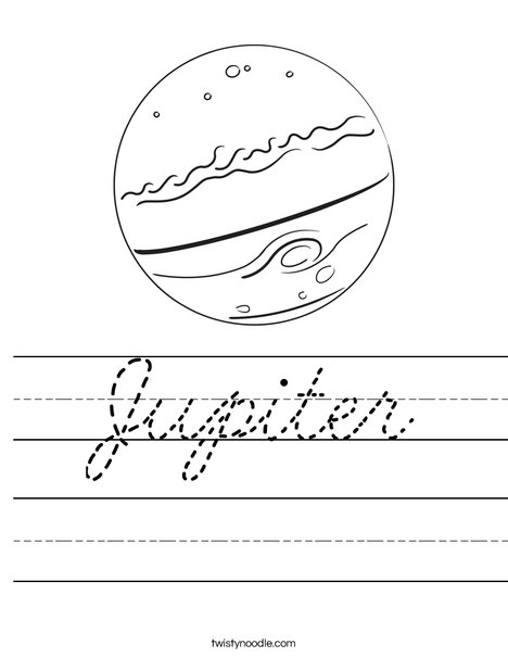 Jupiter Worksheet