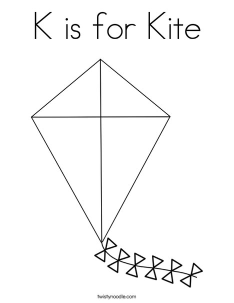 coloring pages kite