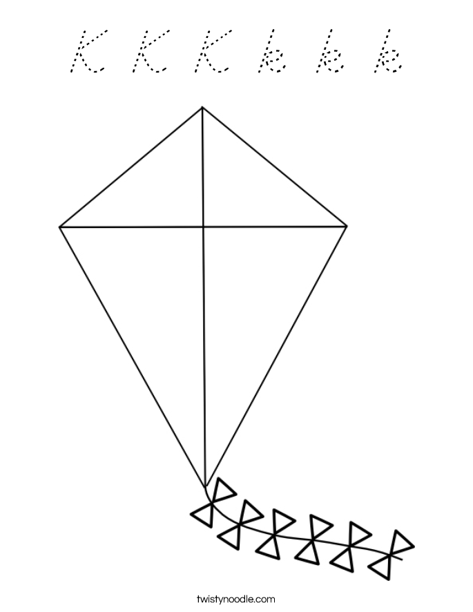 K K K k k k Coloring Page