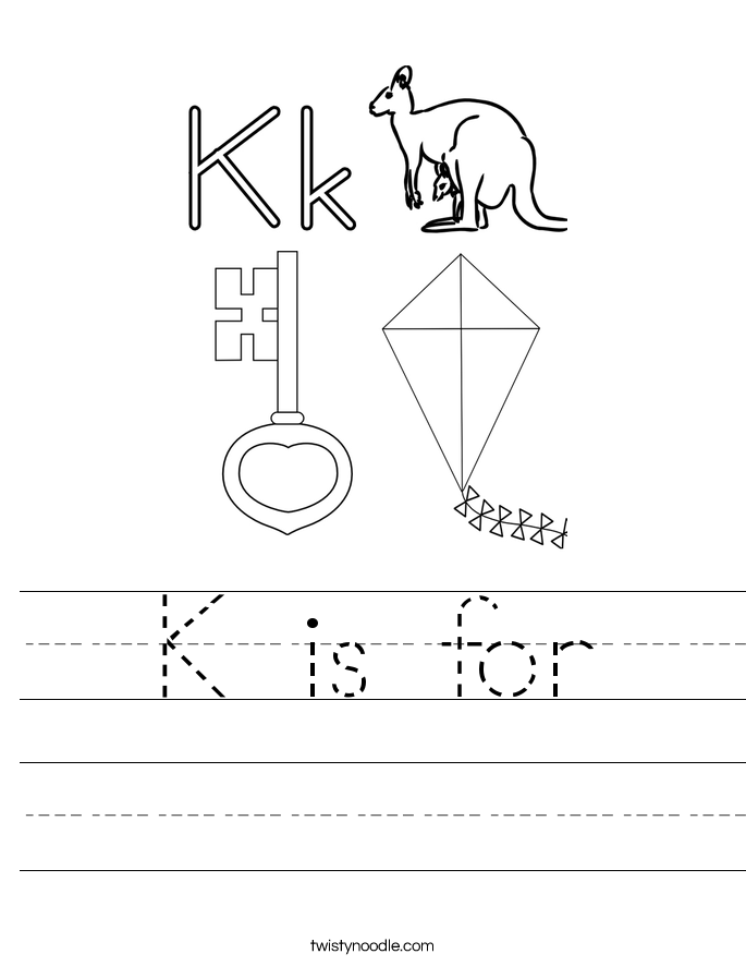 K is for Worksheet