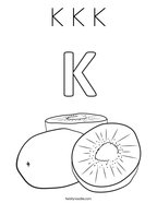 K K K Coloring Page