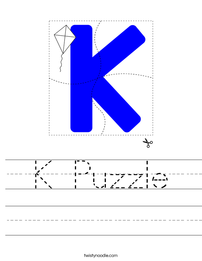 K Puzzle Worksheet