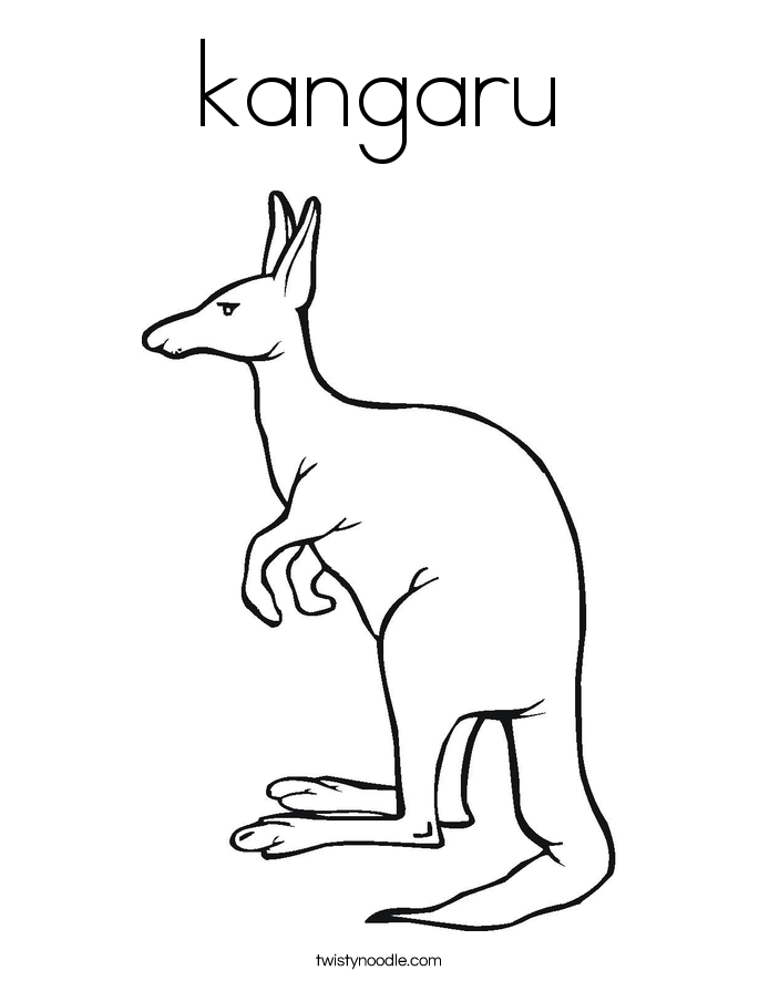kangaru Coloring Page