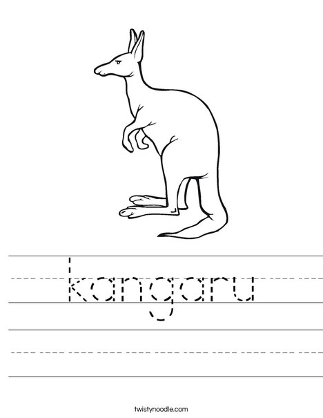 Kangaroo Worksheet