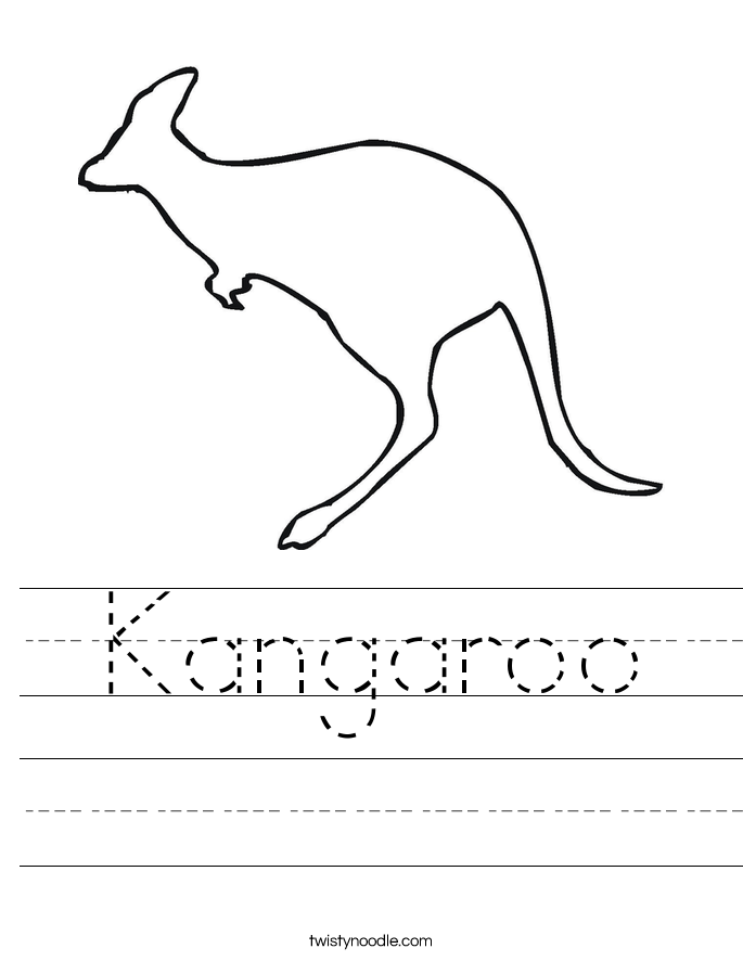 Kangaroo Worksheet