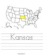Kansas Handwriting Sheet