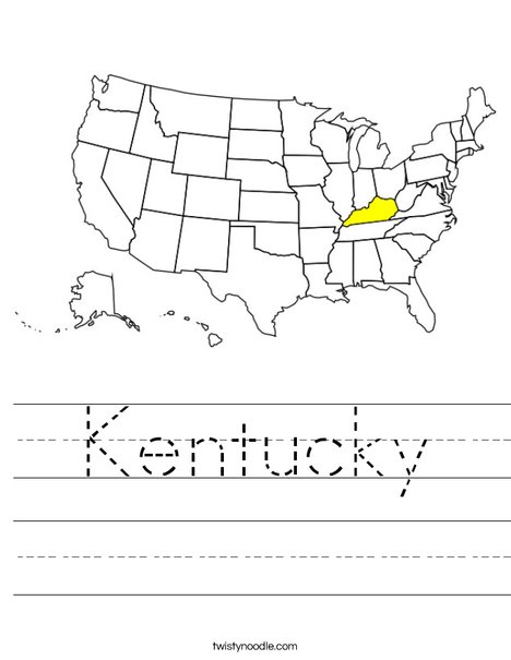 Kentucky Worksheet