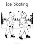 Ice Skating Coloring Page